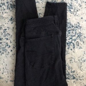 Black American Eagle 360 stretch hi rise jegging